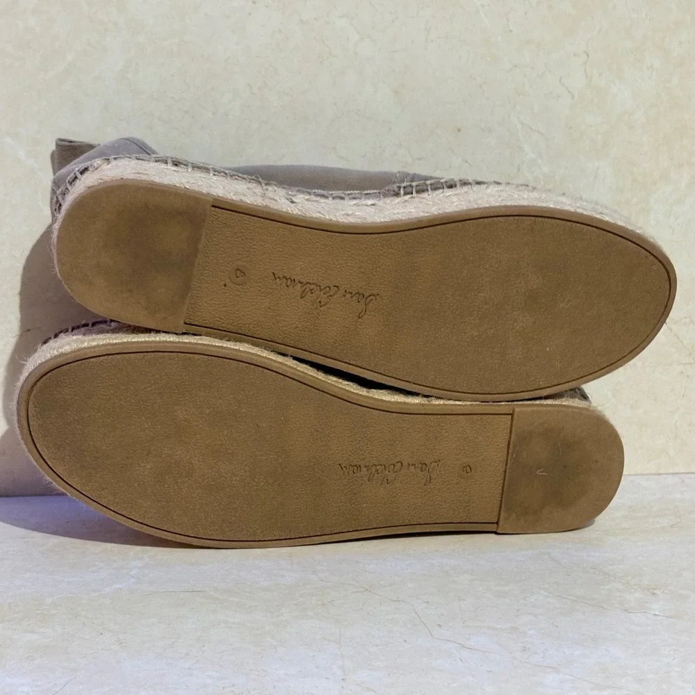 Sam Edelman Carrin Taupe Suede Platform Espadrille Slip On Shoes Womens 8M